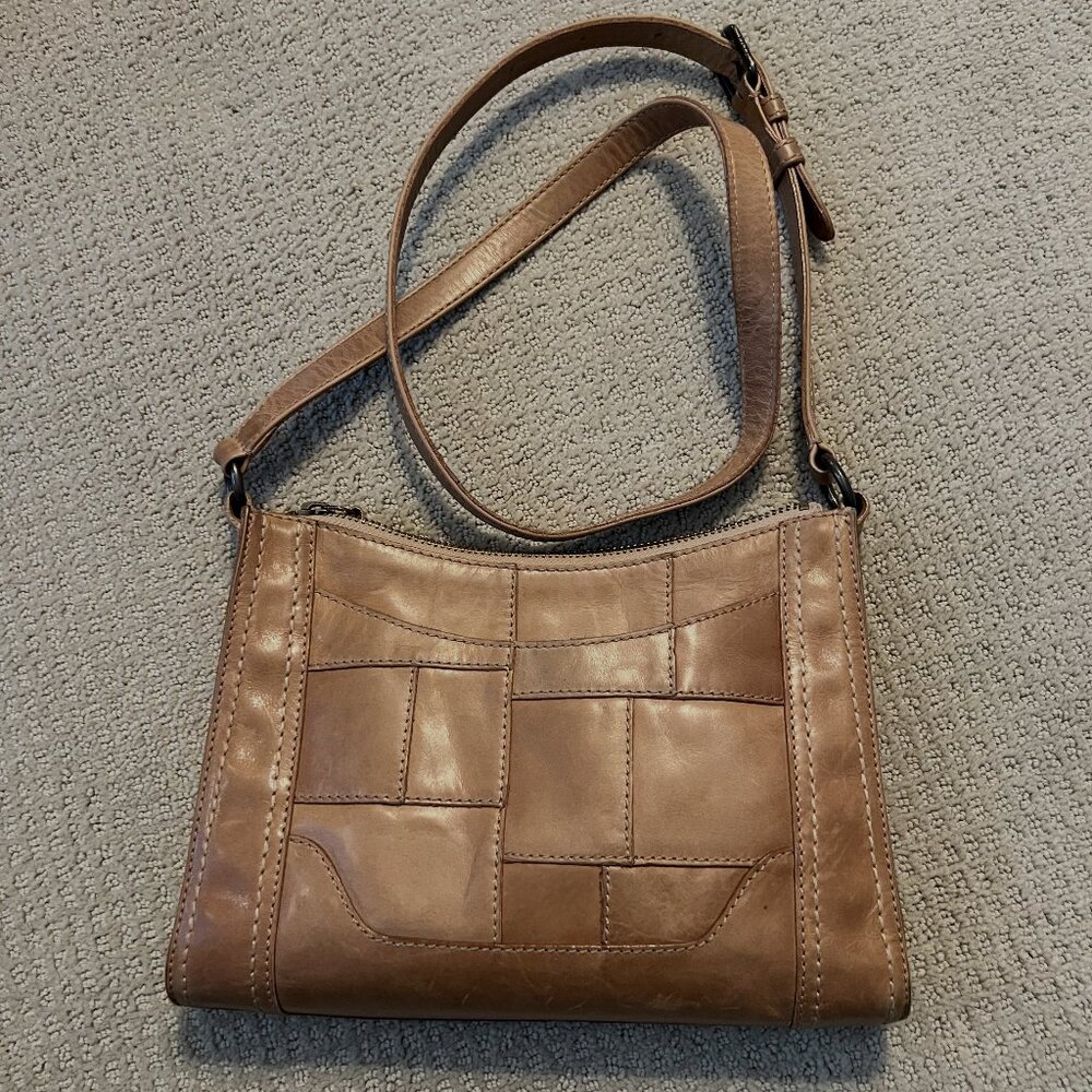 Frye Crossbody Bag – Camel Brown Leather